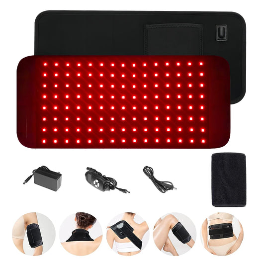 Red Light Therapy Pad — LED + Infrared | Pain Relief | Face & Body Recovery