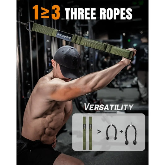 Triceps extension training rope, with a comfortable grip, suitable for long rope cable accessories